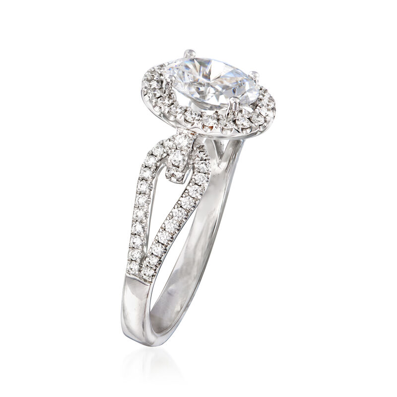Simon G. .42 ct. t.w. Diamond Engagement Ring Setting in 18kt White Gold image number 2