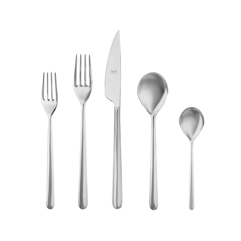 Mepra &quot;Linea Oro Nero&quot; 18/10 Stainless Steel Titanium-Plated Flatware from Italy image number 0