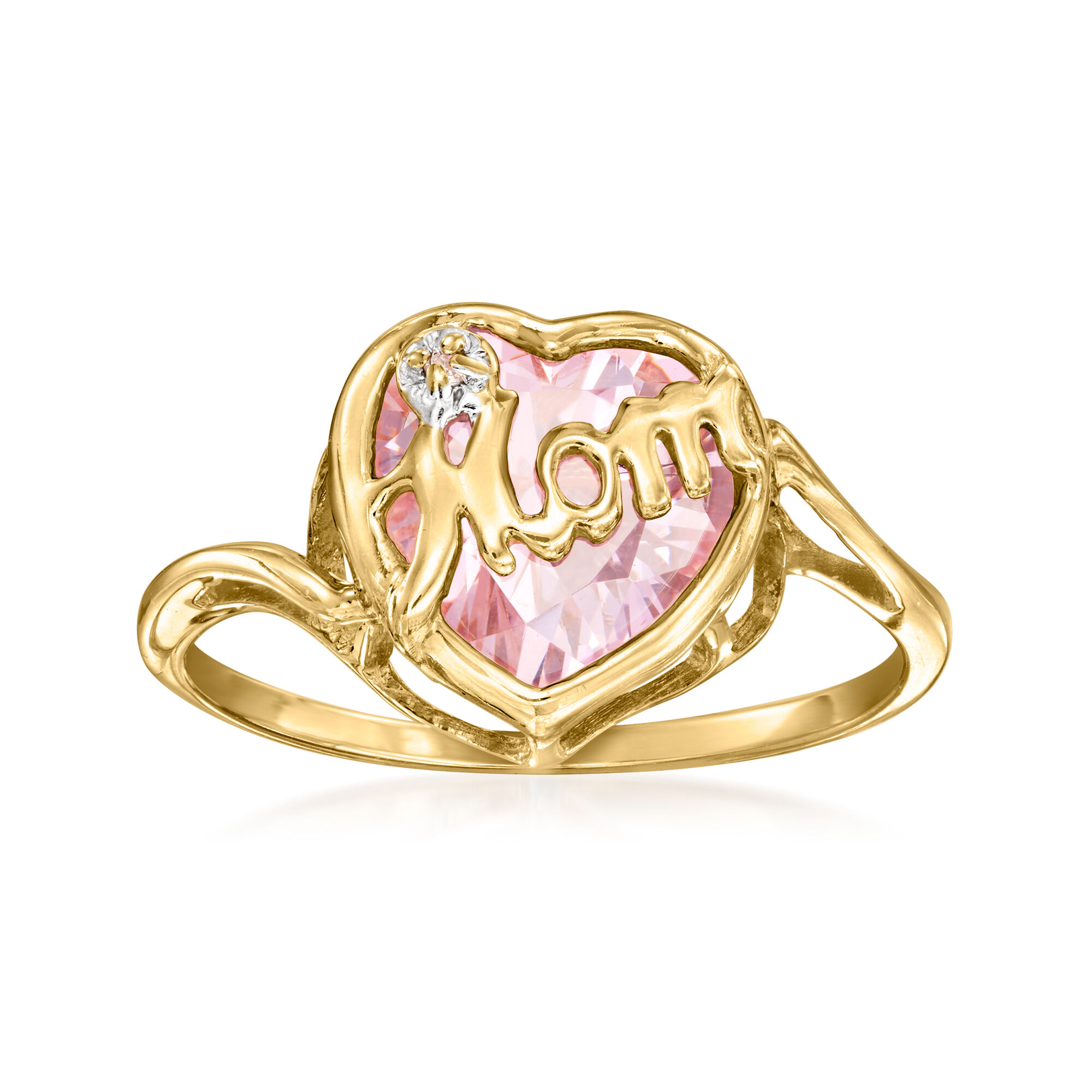 C. 1980 Vintage Heart-Shaped Pink Glass 