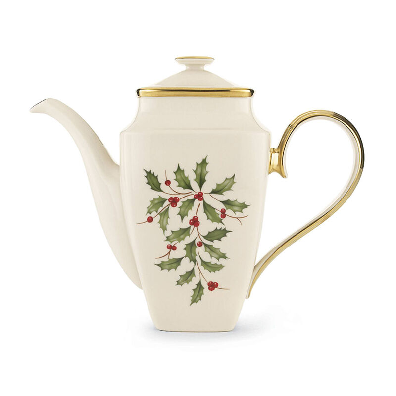 Lenox "Holiday" Square Coffee Pot with Lid image number 0