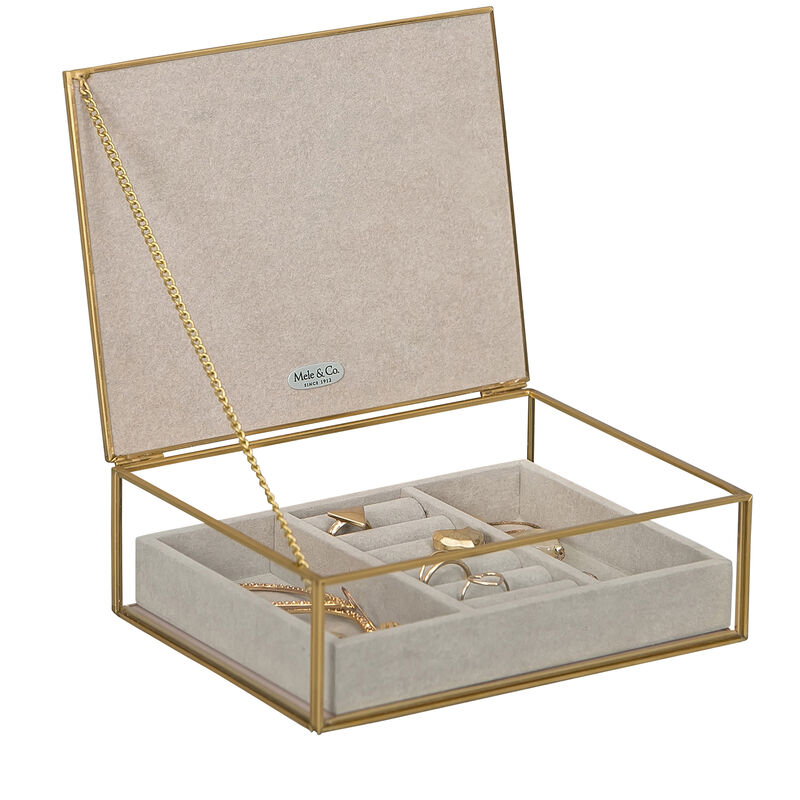 Mele & Co. "June" Glass Jewelry Box image number 2