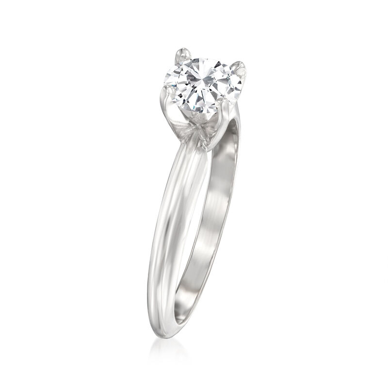 .80 Carat Ceritified Diamond Solitaire Ring in 14kt White Gold image number 2