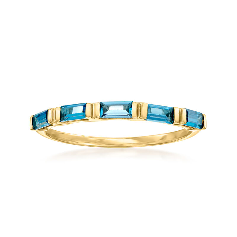 .40 ct. t.w. London Blue Topaz Ring in 14kt Yellow Gold image number 0
