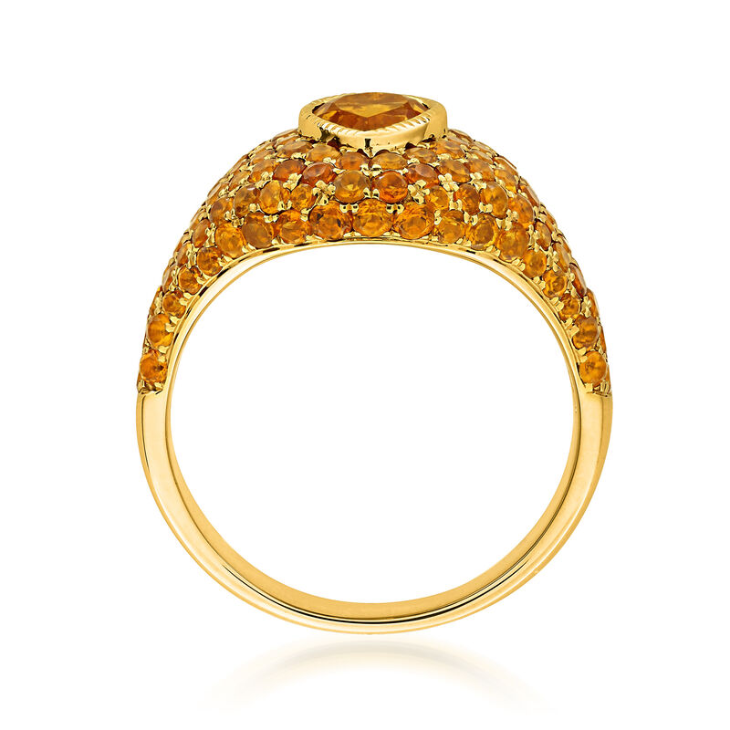 1.70 ct. t.w. Citrine Signet Ring in 14kt Yellow Gold image number 2