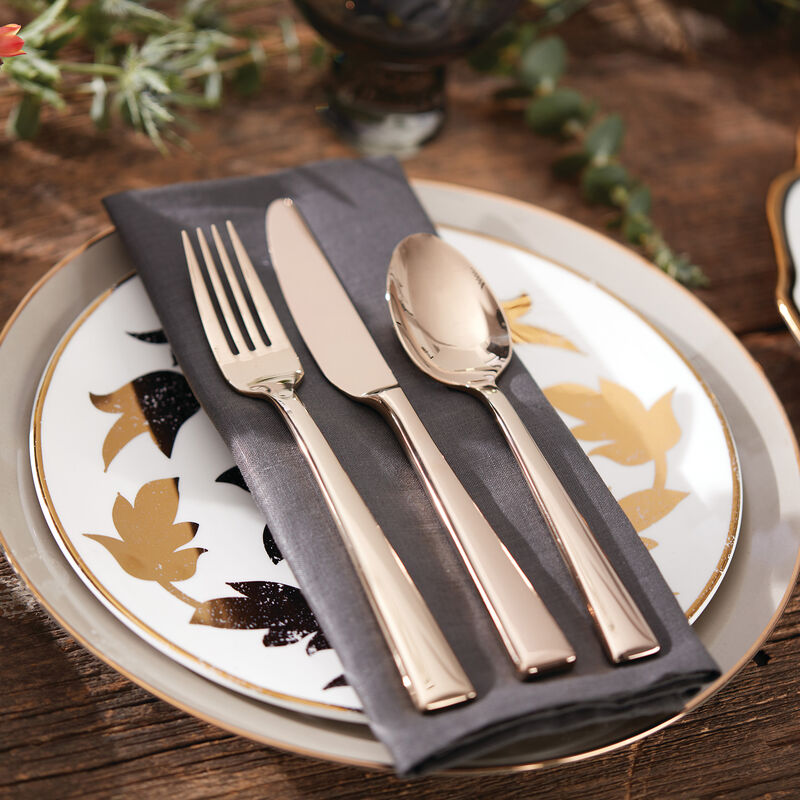 Lenox "Colebrook" Champagne 5-pc. 18/10 Stainless Steel Place Setting image number 4