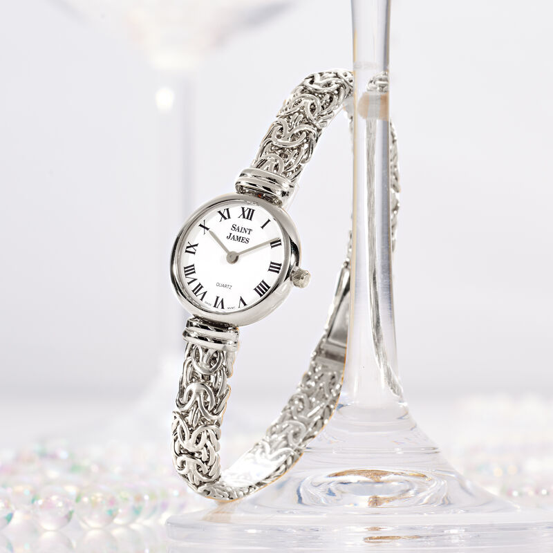 Saint James Women's 22mm Byzantine Watch in Sterling Silver image number 3