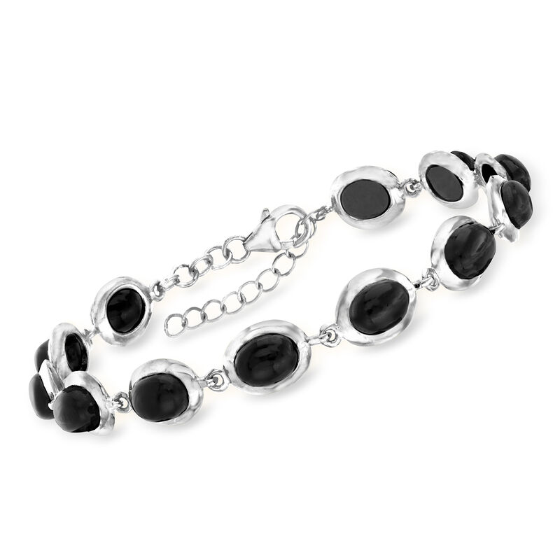 Black Onyx Bracelet in Sterling Silver image number 0