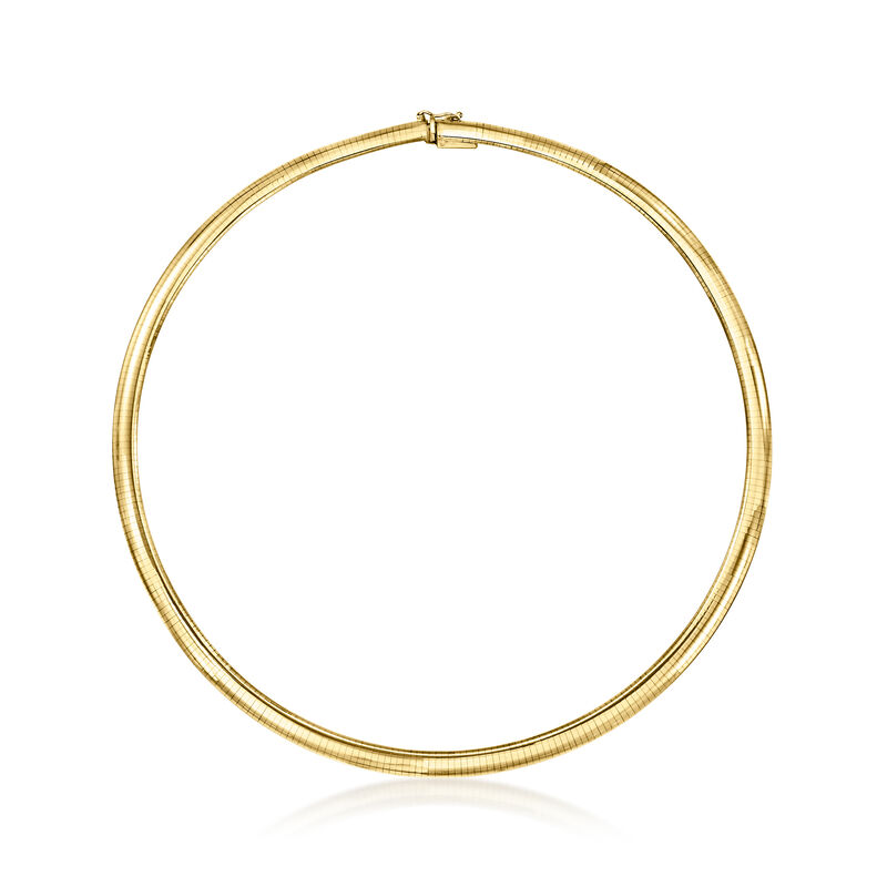 C. 1980 Vintage 14kt Yellow Gold Omega Necklace image number 0