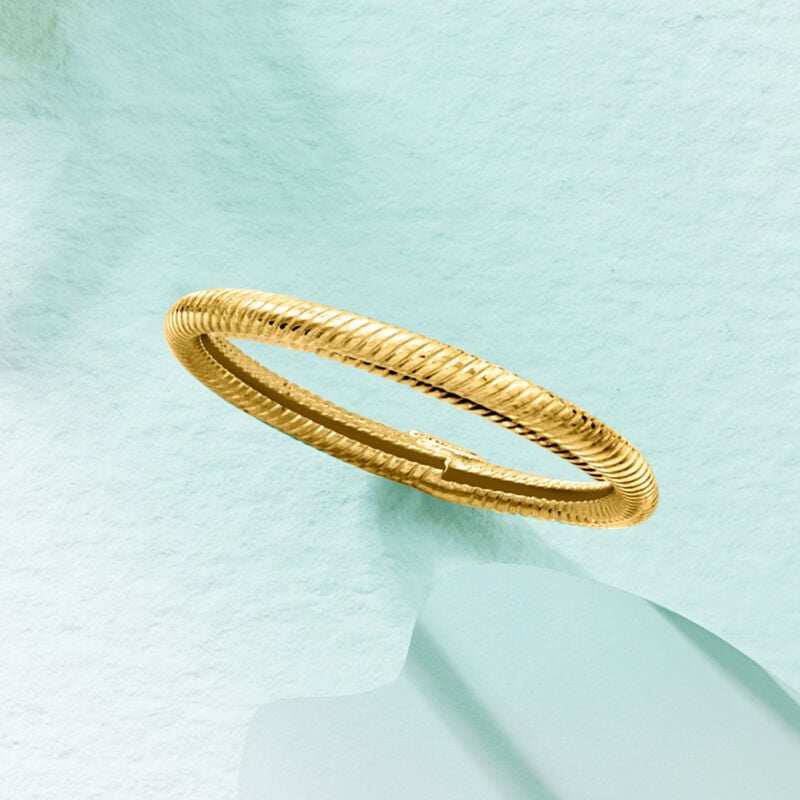 18kt Yellow Gold Roped Ring image number 5