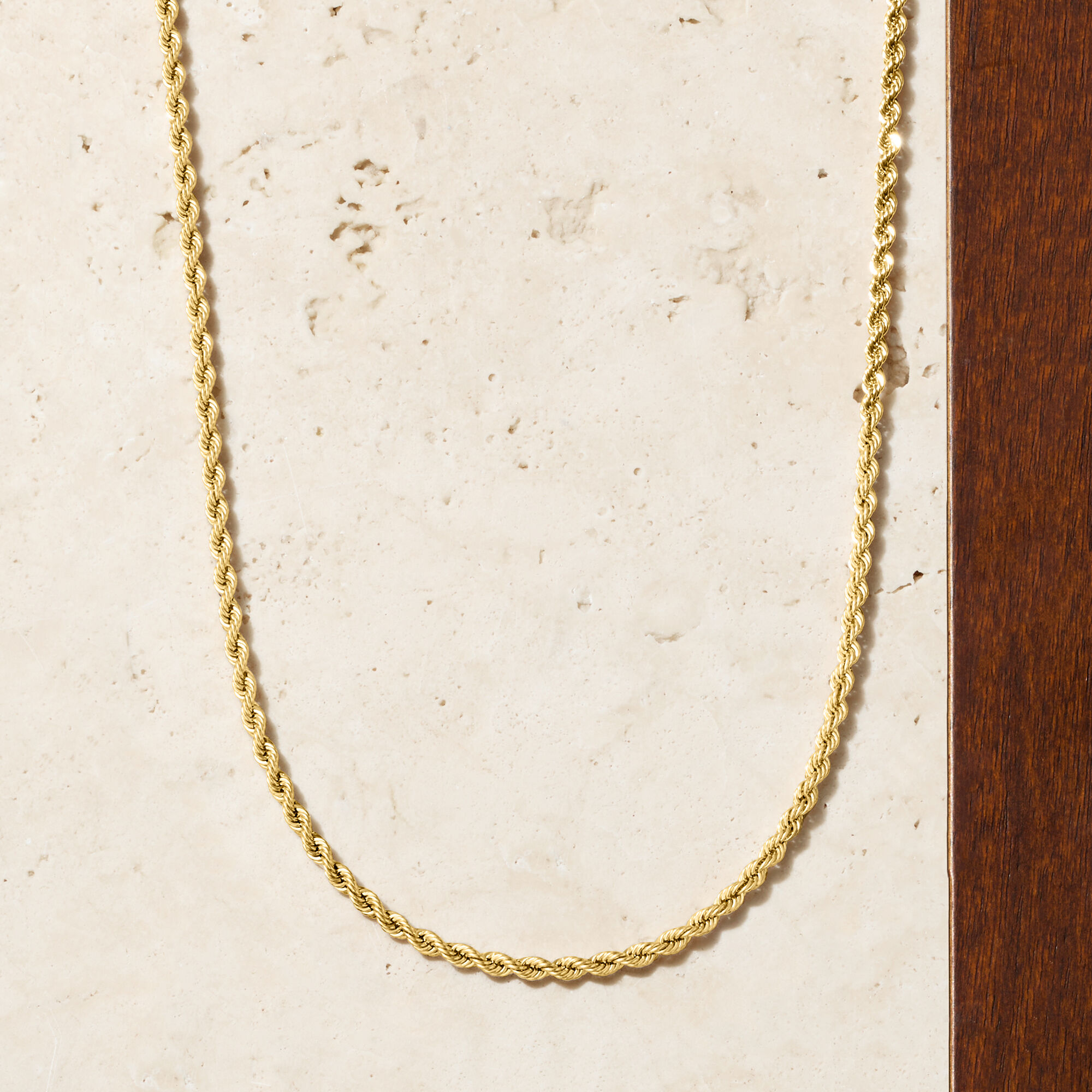 Italian 2.7mm 18kt Yellow Gold Rope-Chain Necklace | Ross Simons