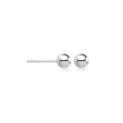 5mm Platinum Ball Earrings
