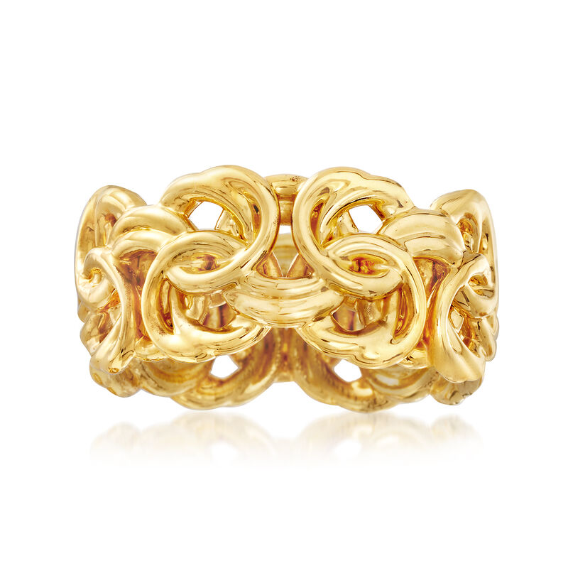 Italian Andiamo Byzantine Ring in 14kt Yellow Gold image number 0