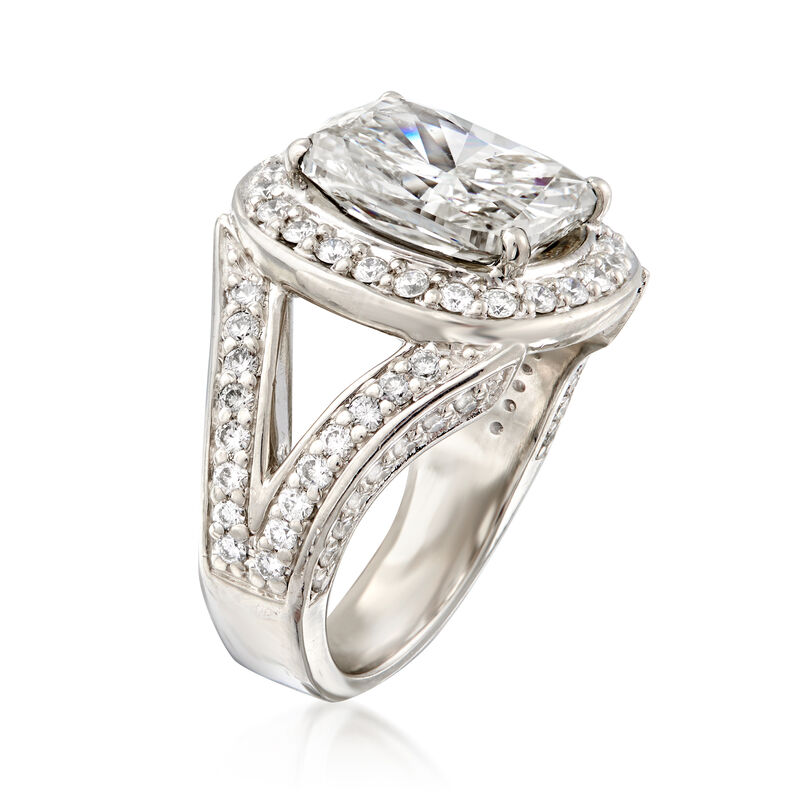 Majestic Collection 6.18 ct. t.w. Certified Diamond Ring in Platinum image number 2