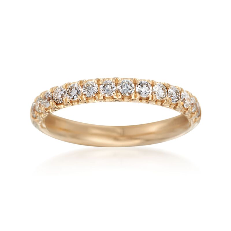 Henri Daussi .47 ct. t.w. Diamond Wedding Ring in 14kt Yellow Gold image number 0