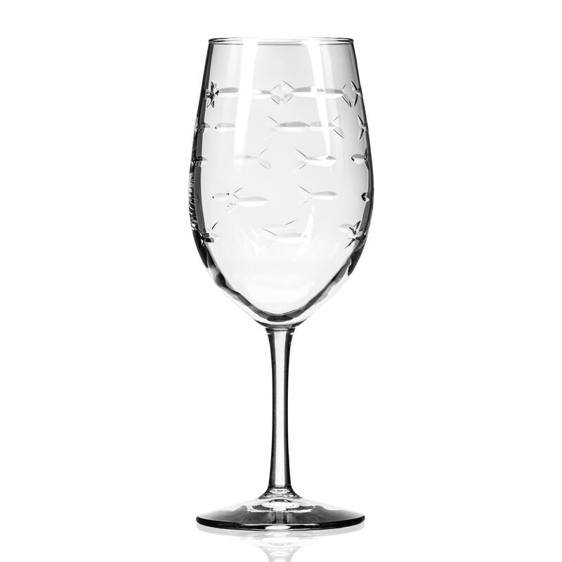 Rolf Glass &quot;School of Fish&quot; Set of 4 White Wine Glasses image number 1