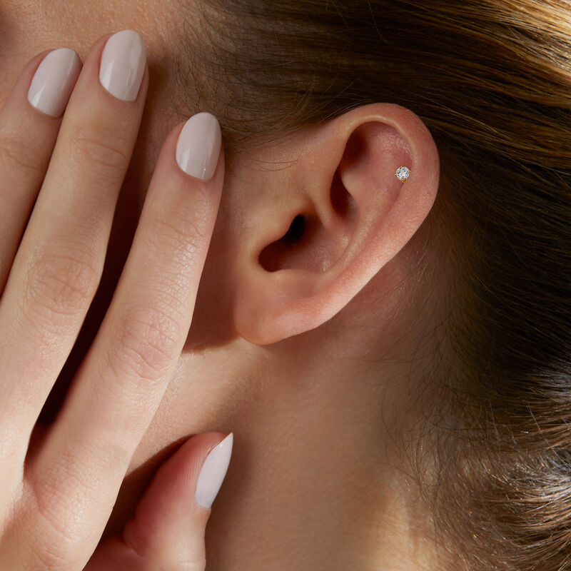 .20 ct. t.w. Diamond Stud Earrings in 14kt Yellow Gold image number 4