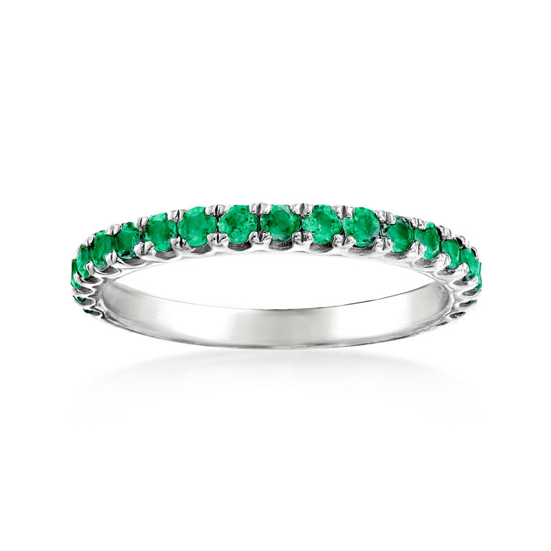 .50 ct. t.w. Emerald Ring in Sterling Silver image number 0