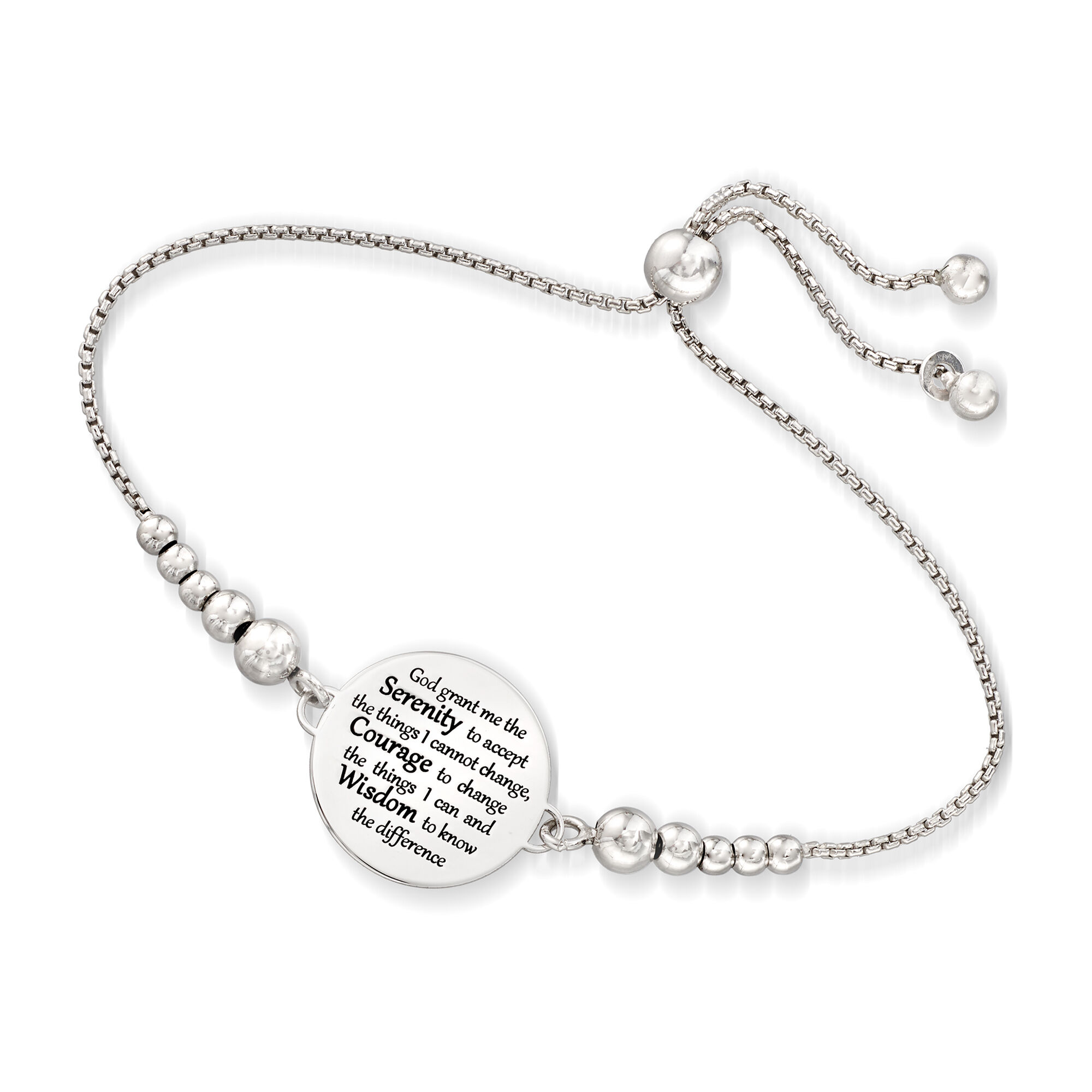 Serenity prayer bracelet gold top
