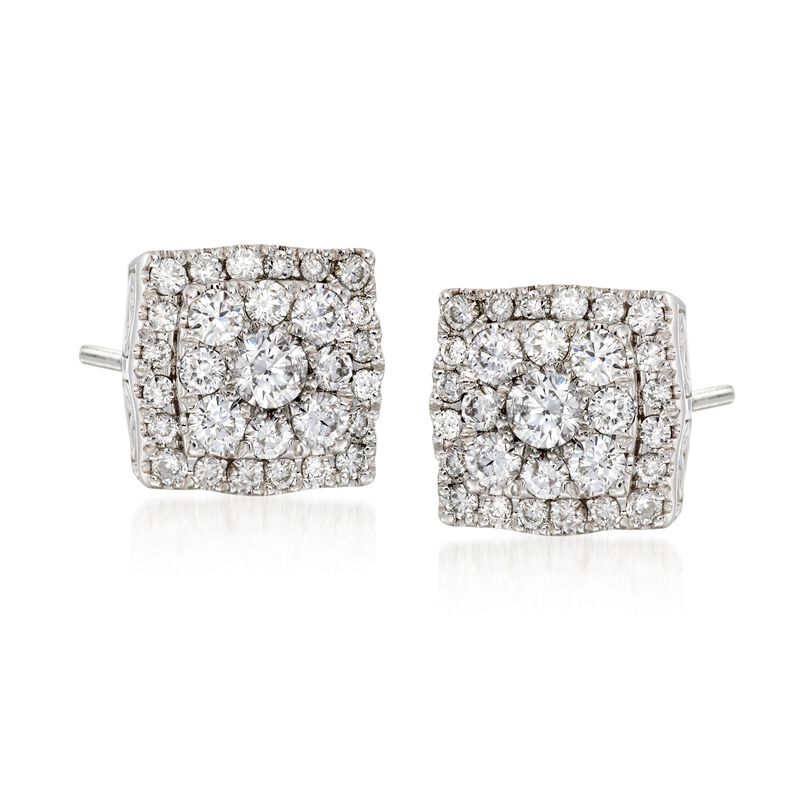 Gregg Ruth .55 ct. t.w. Diamond Earrings in 18kt White Gold image number 0