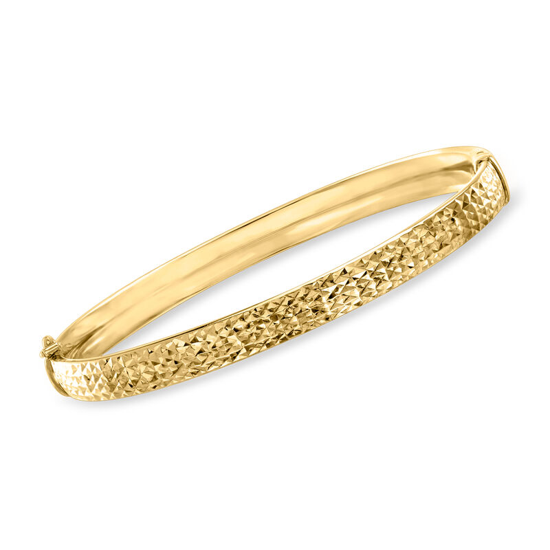&quot;Adventure Stack&quot; Set of Five Bangle Bracelets in 18kt Gold Over Sterling image number 6