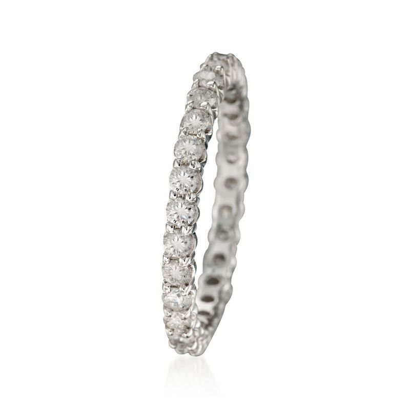 1.00 ct. t.w. Diamond Eternity Band in 14kt White Gold image number 2