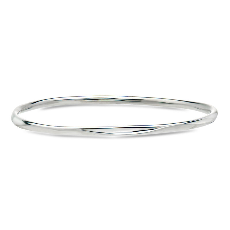 C. 1990 Vintage Ippolita Sterling Silver Organic Bangle Bracelet. 8" image number 0