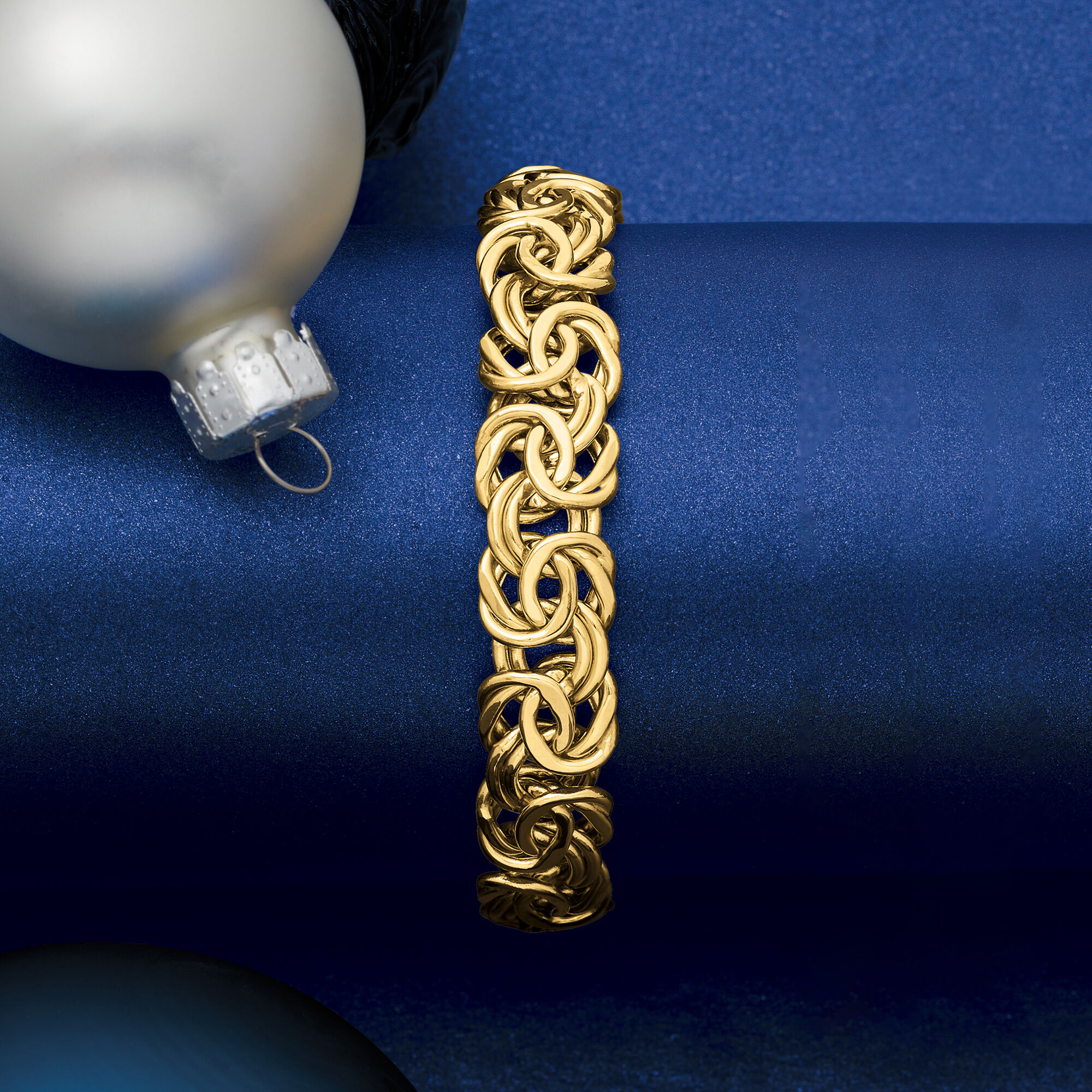14kt Yellow Gold Byzantine Bracelet