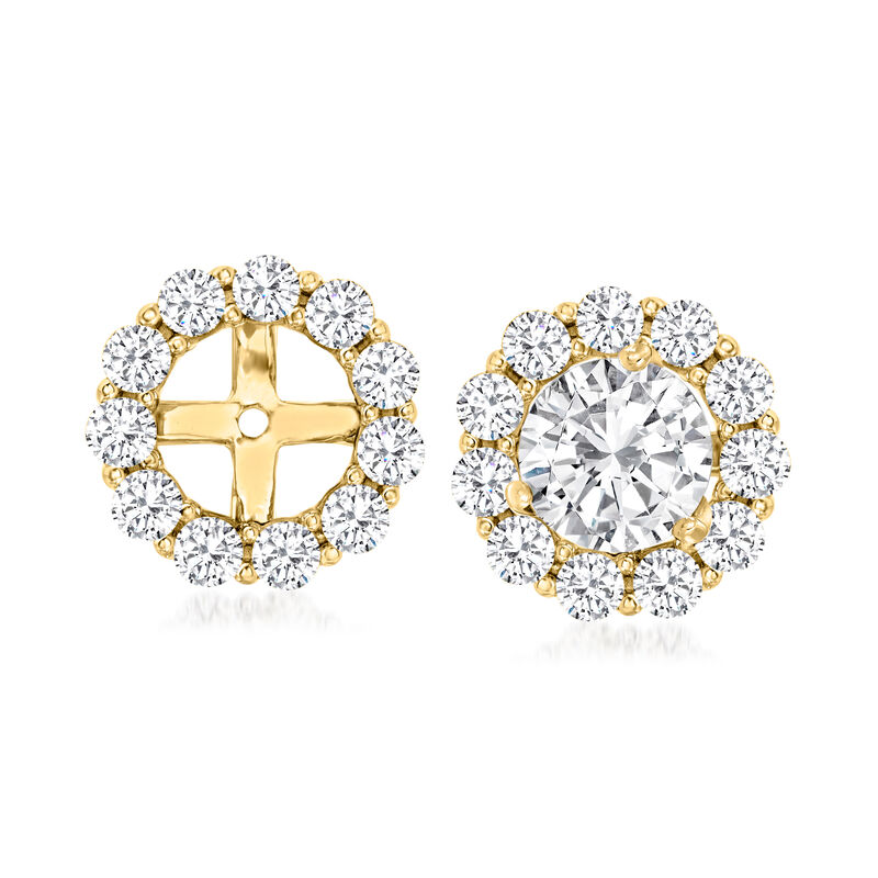 1.50 ct. t.w. Diamond Earring Jackets in 14kt Yellow Gold image number 0