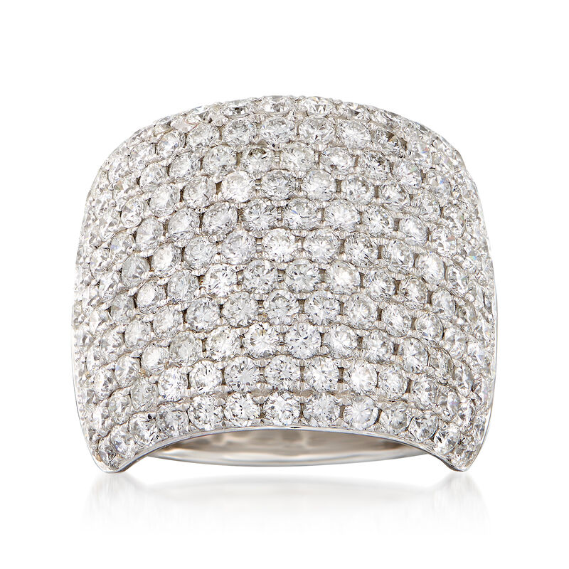 4.70 ct. t.w. Diamond Wide Ring in 18kt White Gold. Size 6 image number 0