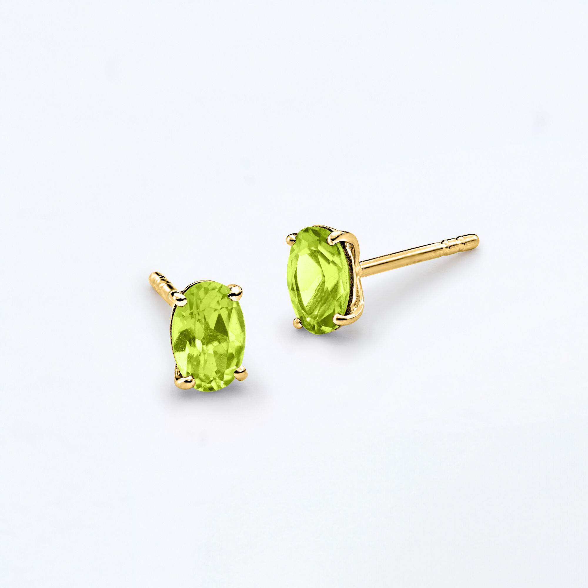 80 ct. t.w. Oval Peridot Stud Earrings in 14kt Yellow Gold 80 ct. t.w. Oval Peridot Stud Earrings in 14kt Yellow Gold