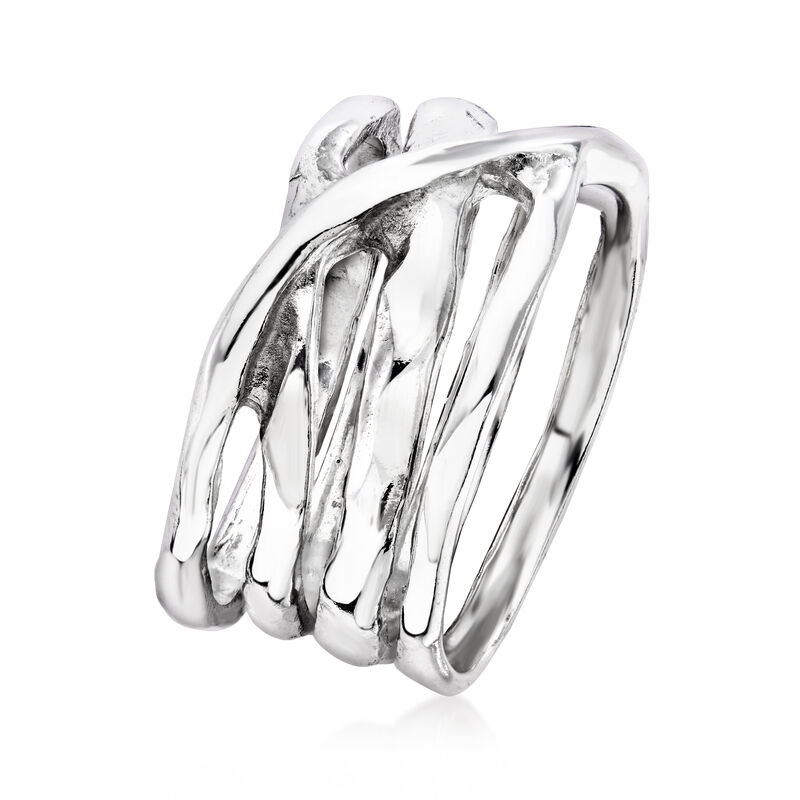 Italian Sterling Silver Highway Ring image number 2