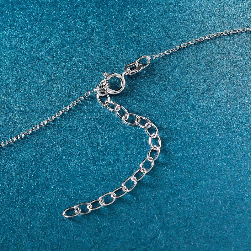 Sterling Silver Cross Pendant Necklace. 18&quot; image number 4