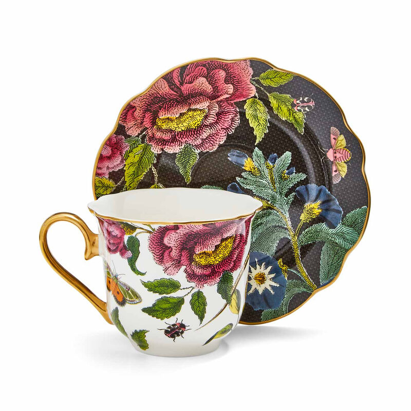 Spode "Creatures of Curiosity" Set of 4 Assorted Teacups with Saucers image number 16