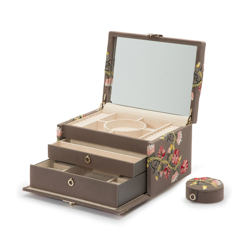 Wolf &quot;Zoe&quot; Mink Velvet Medium Jewelry Box image number 0