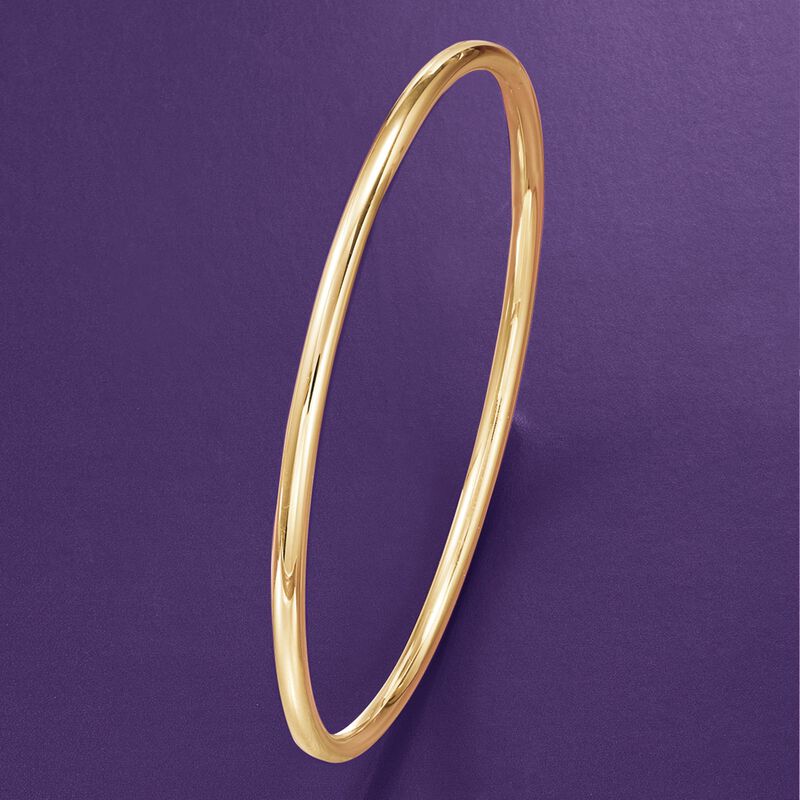 14kt Yellow Gold Bangle Bracelet image number 3