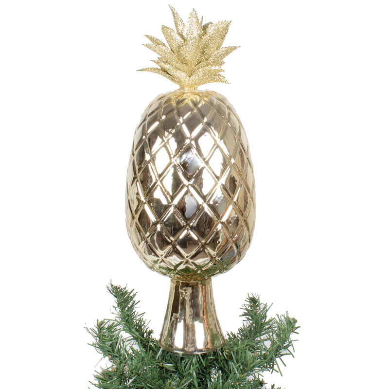Gold Glass Pineapple Tree Topper image number 0