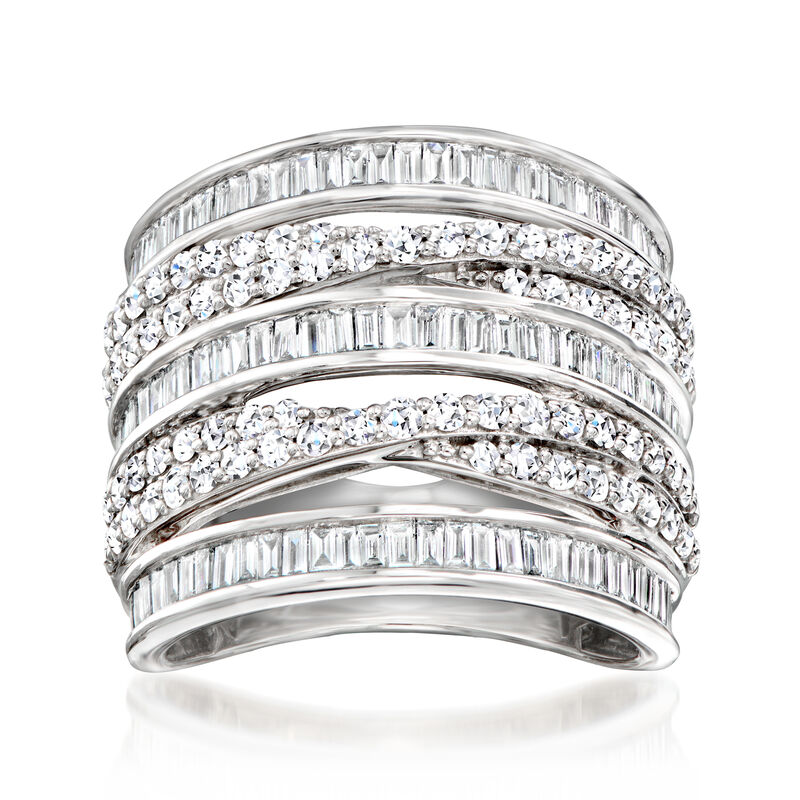 2.00 ct. t.w. Lab-Grown Diamond Highway Ring in Sterling Silver image number 0