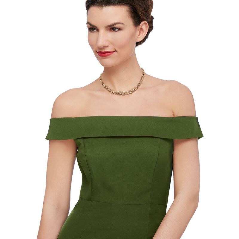 C. 1980 Vintage 5.25 ct. t.w. Diamond Infinity Necklace in 14kt Yellow Gold. 16.75&quot; image number 0