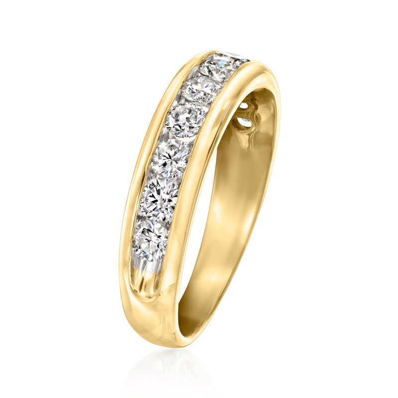 C. 1990 Vintage 1.00 ct. t.w. Diamond Ring in 14kt Yellow Gold. Size 7 image number 2