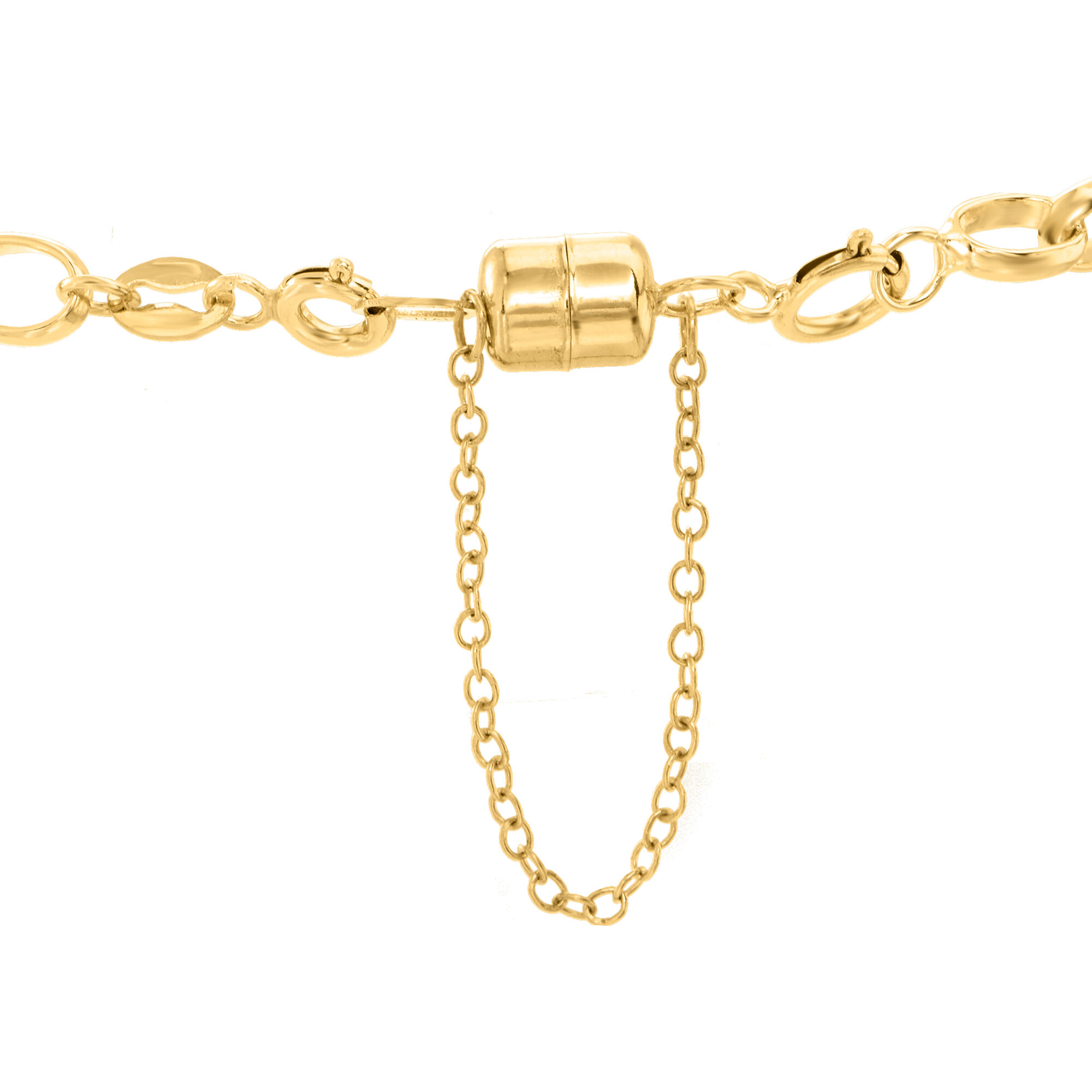 Italian 14kt Yellow Gold Magnetic Bracelet Clasp Converter with