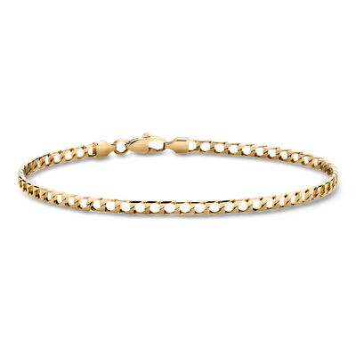 C. 1990 Vintage 14kt Yellow Gold Curb-Link Bracelet