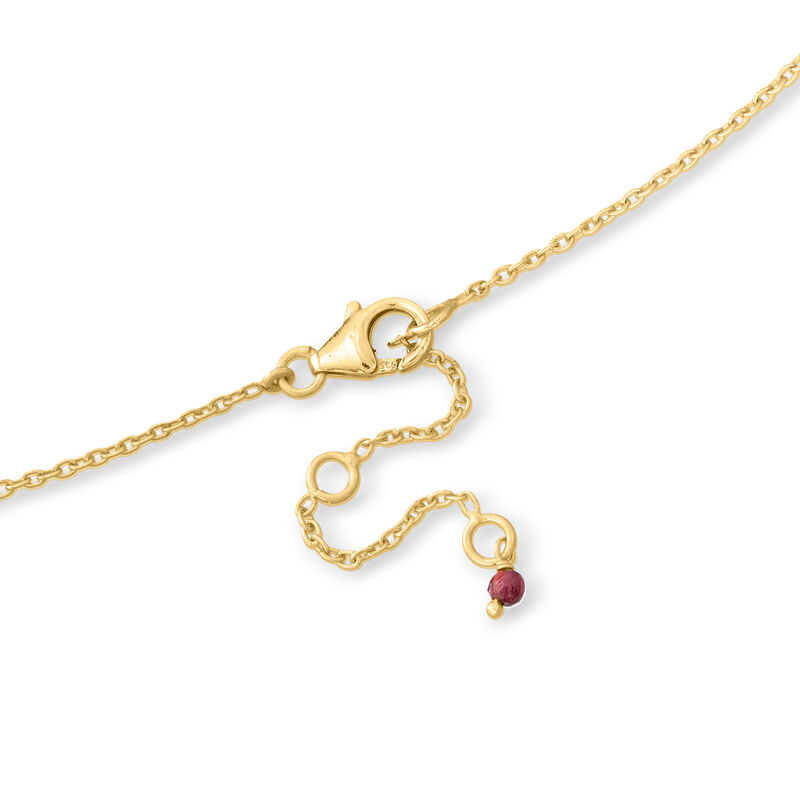 12.40 ct. t.w. Multi-Gemstone Necklace in 18kt Gold Over Sterling. 18&quot; image number 2