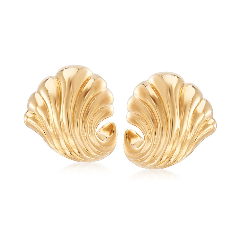 14kt Yellow Gold Shrimp Earrings image number 0