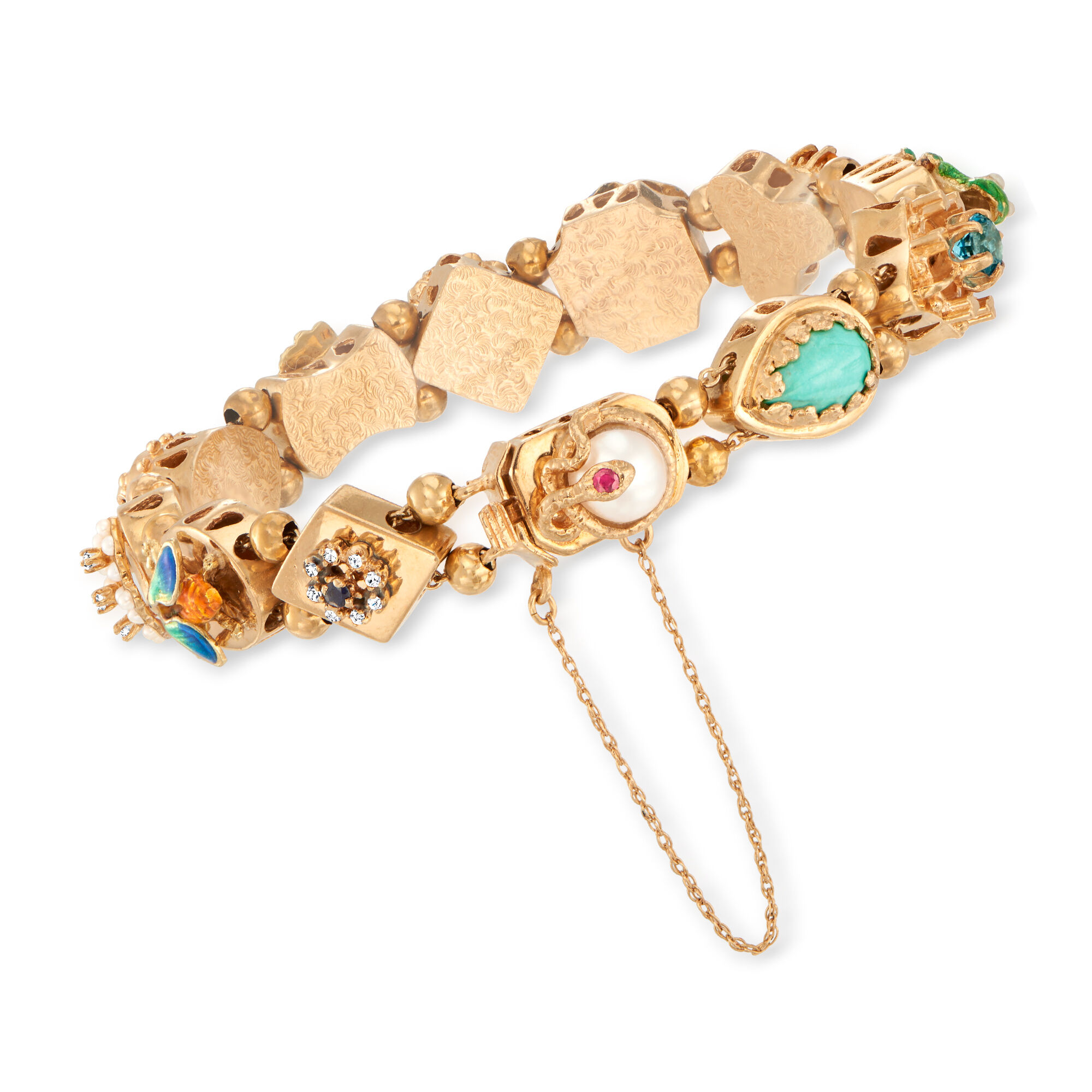 人気【VINTAGEHOLLYWOOND】Daisy Gemstone Bracelet POYAMUSE Colorful Flower Charm Bracelet - Boho Daisy