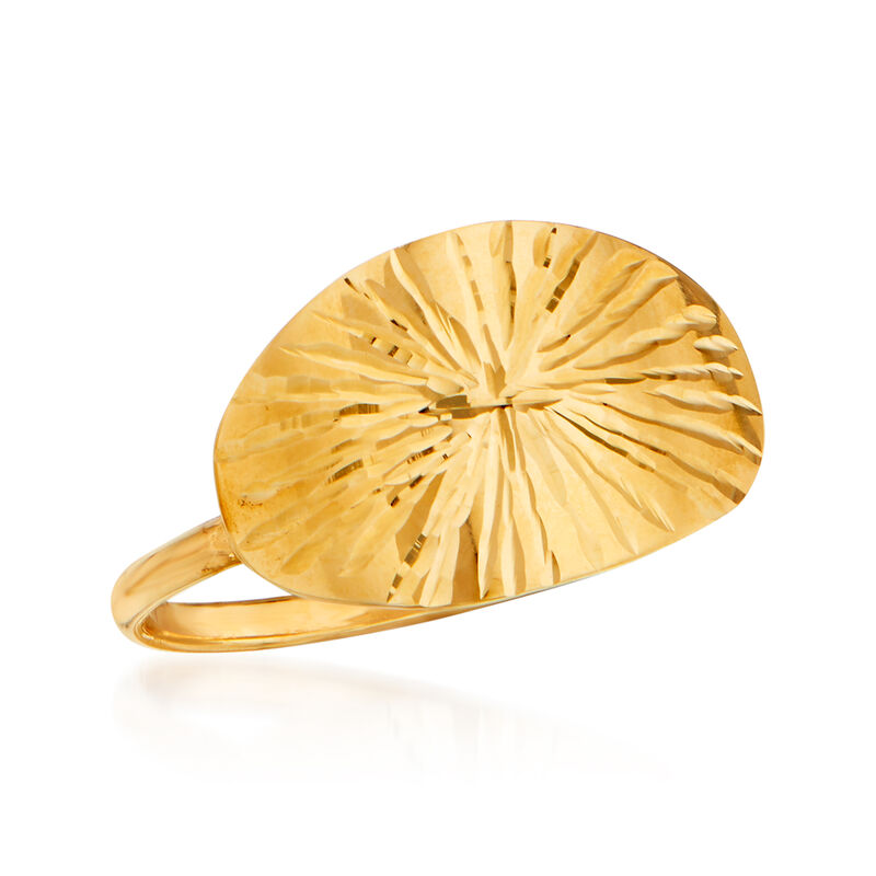 Italian 14kt Yellow Gold Starburst Ring image number 3