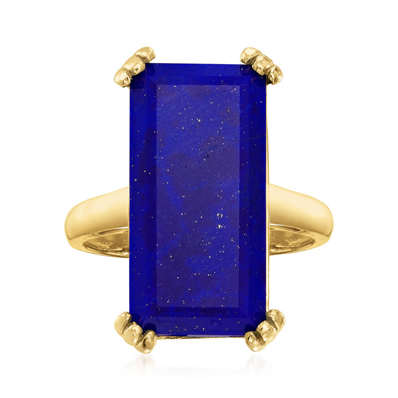 Lapis Ring in 18kt Gold Over Sterling image number 0