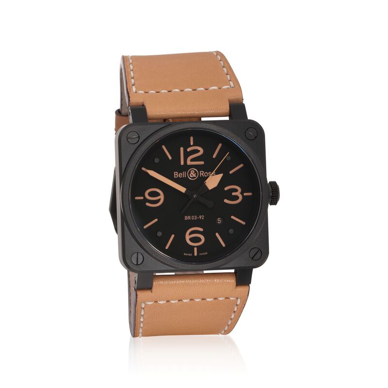 Bell & Ross BR 03-92 Heritage Aviation Model Men's Watch in PVD Over Stainless Steel image number 0