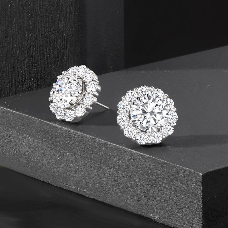 1.50 ct. t.w. Diamond Earring Jackets in 14kt White Gold image number 5