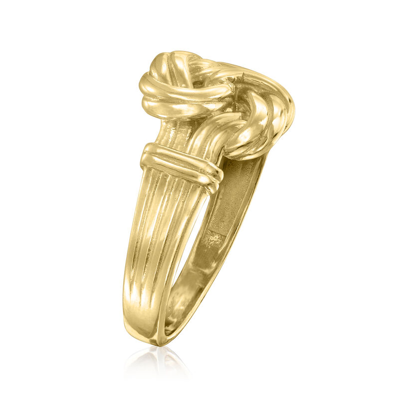 18kt Gold Over Sterling Knot Ring image number 2