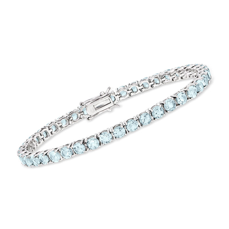 9.00 ct. t.w. Sky Blue Topaz Tennis Bracelet in Sterling Silver image number 0
